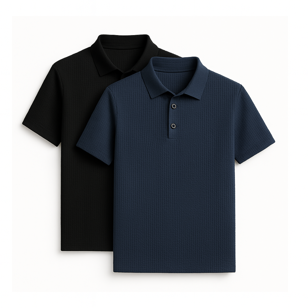 Polo en soie ultra fraîche (lot de 2 + montre offerte)
