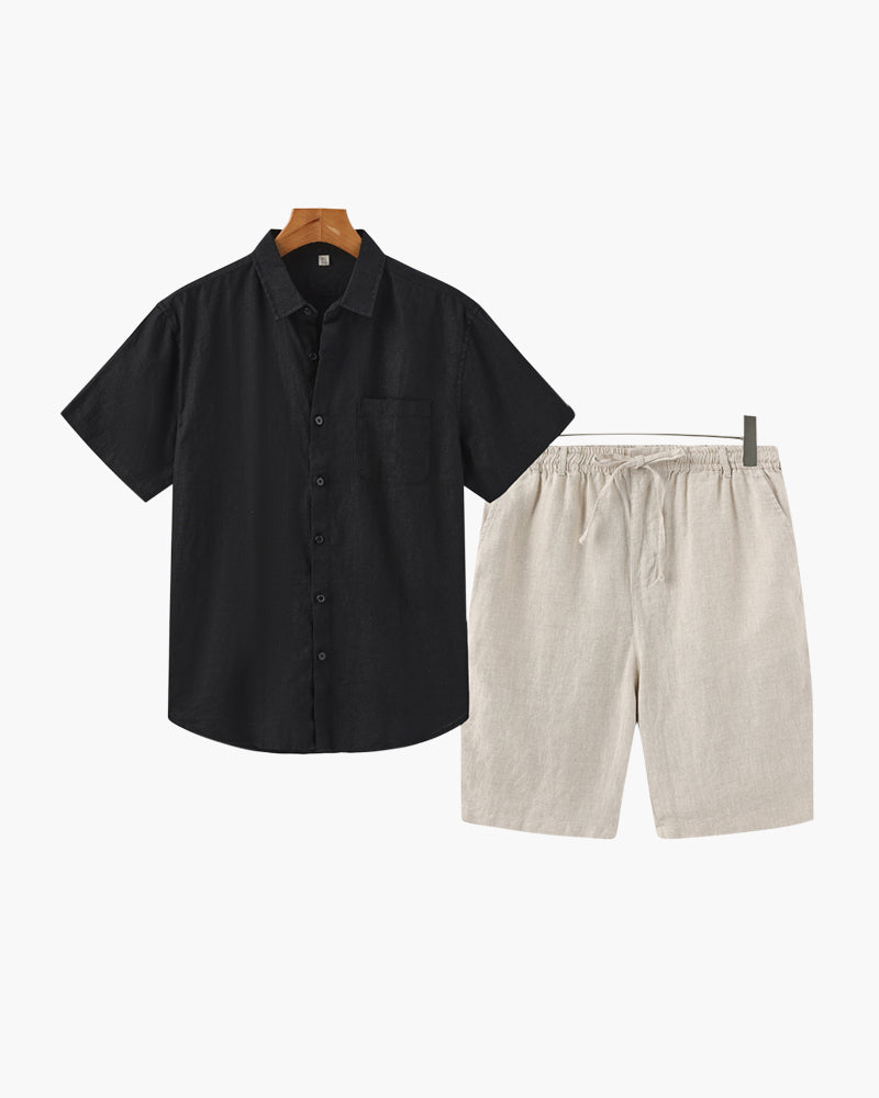 Ensemble en lin (short)