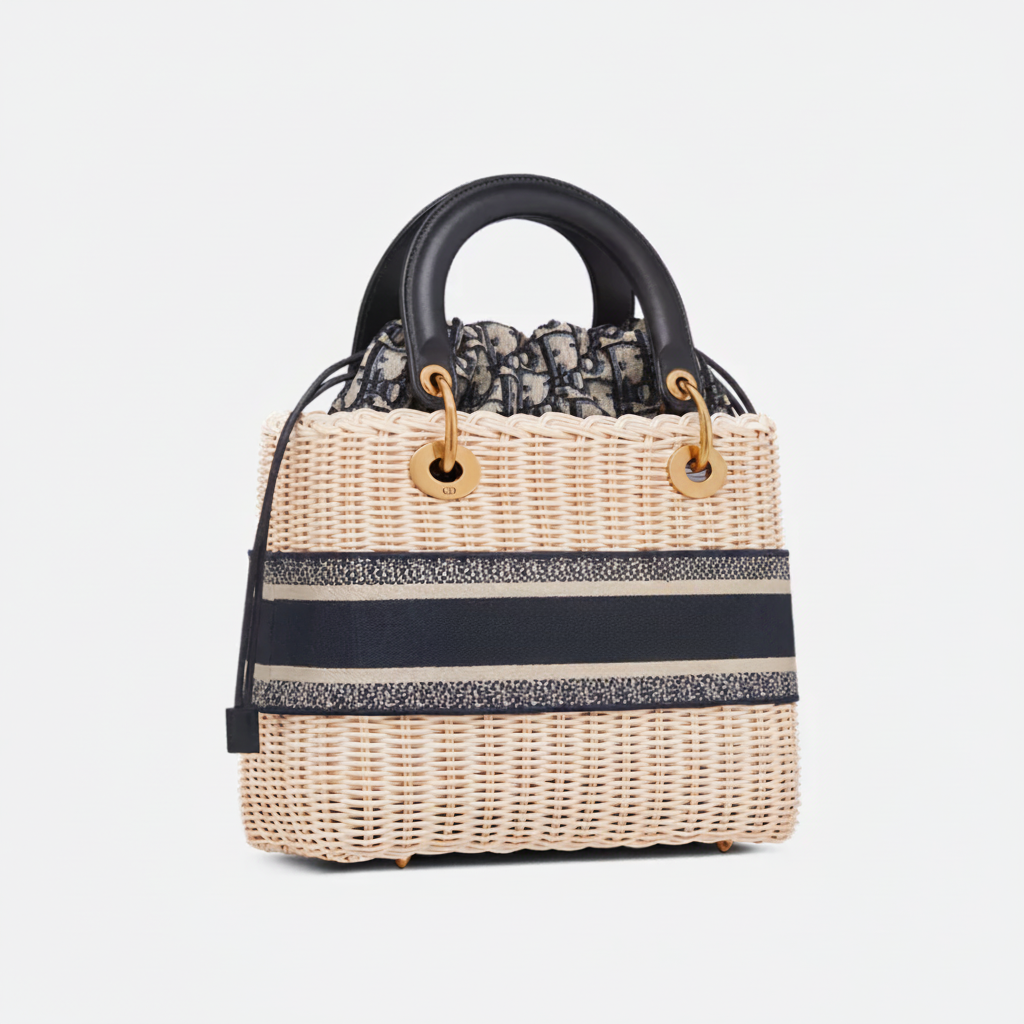LADYHANDBAG IN RATTAN