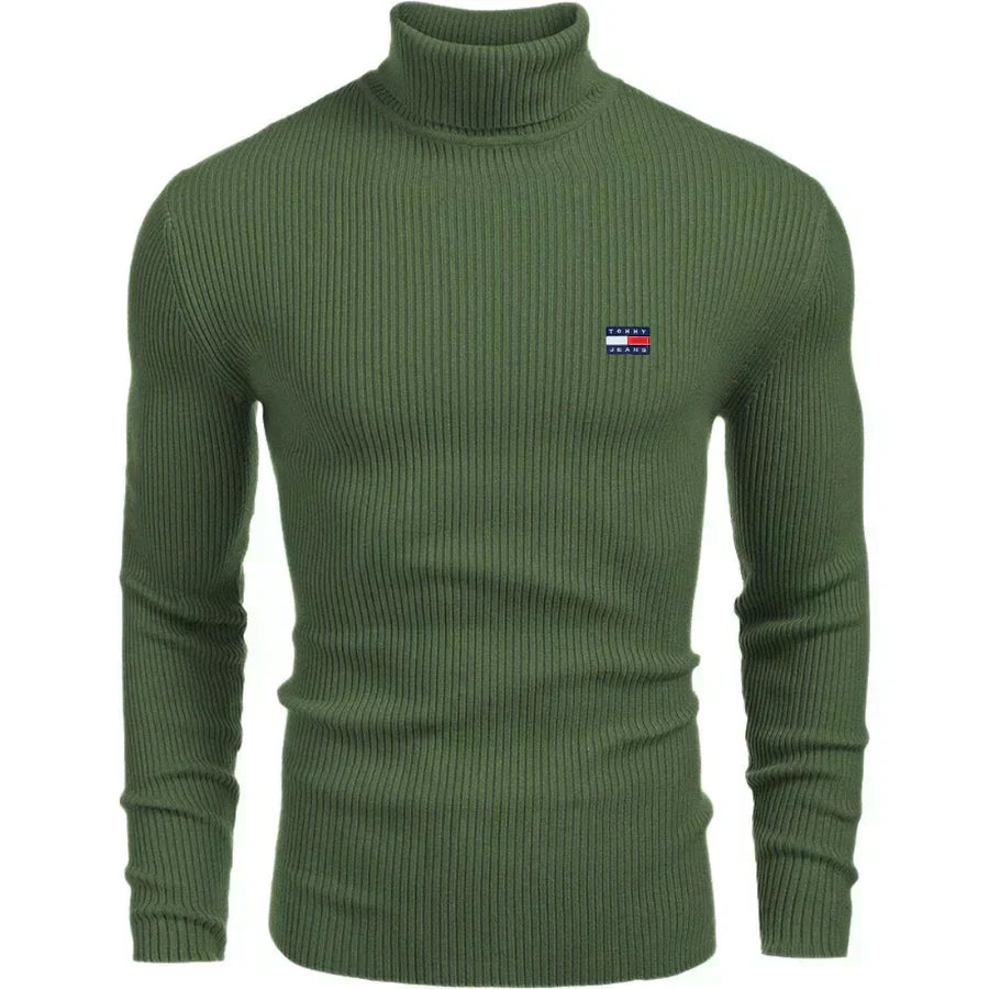 Pull classique à col roulé TH