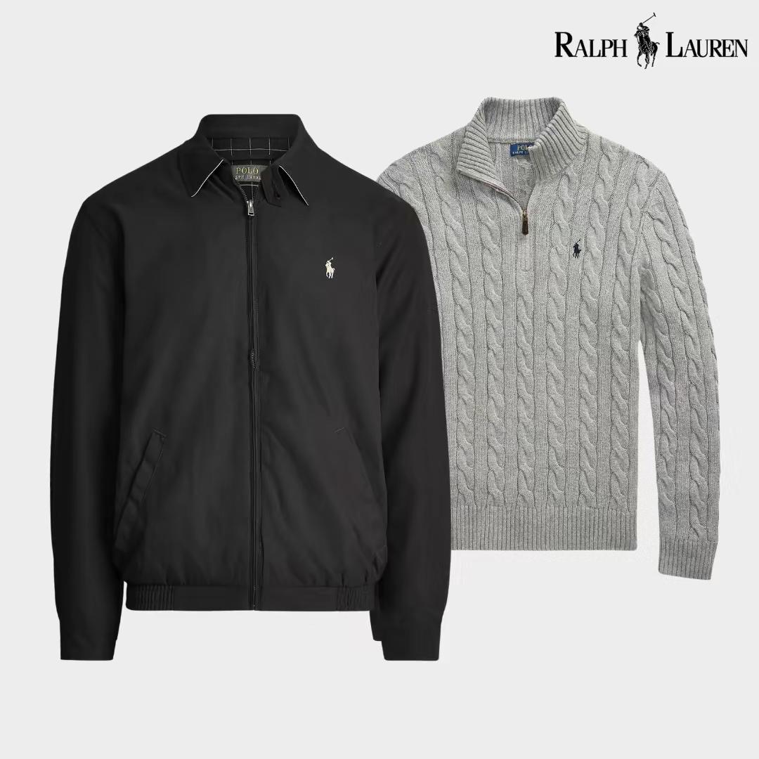 Ensemble R&L : Blouson aviateur + Pull à col zippé offert