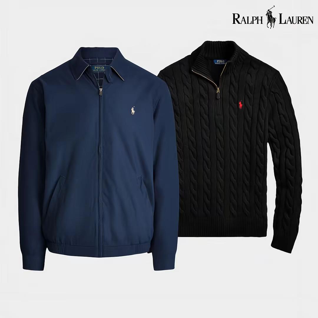Ensemble R&L : Blouson aviateur + Pull à col zippé offert