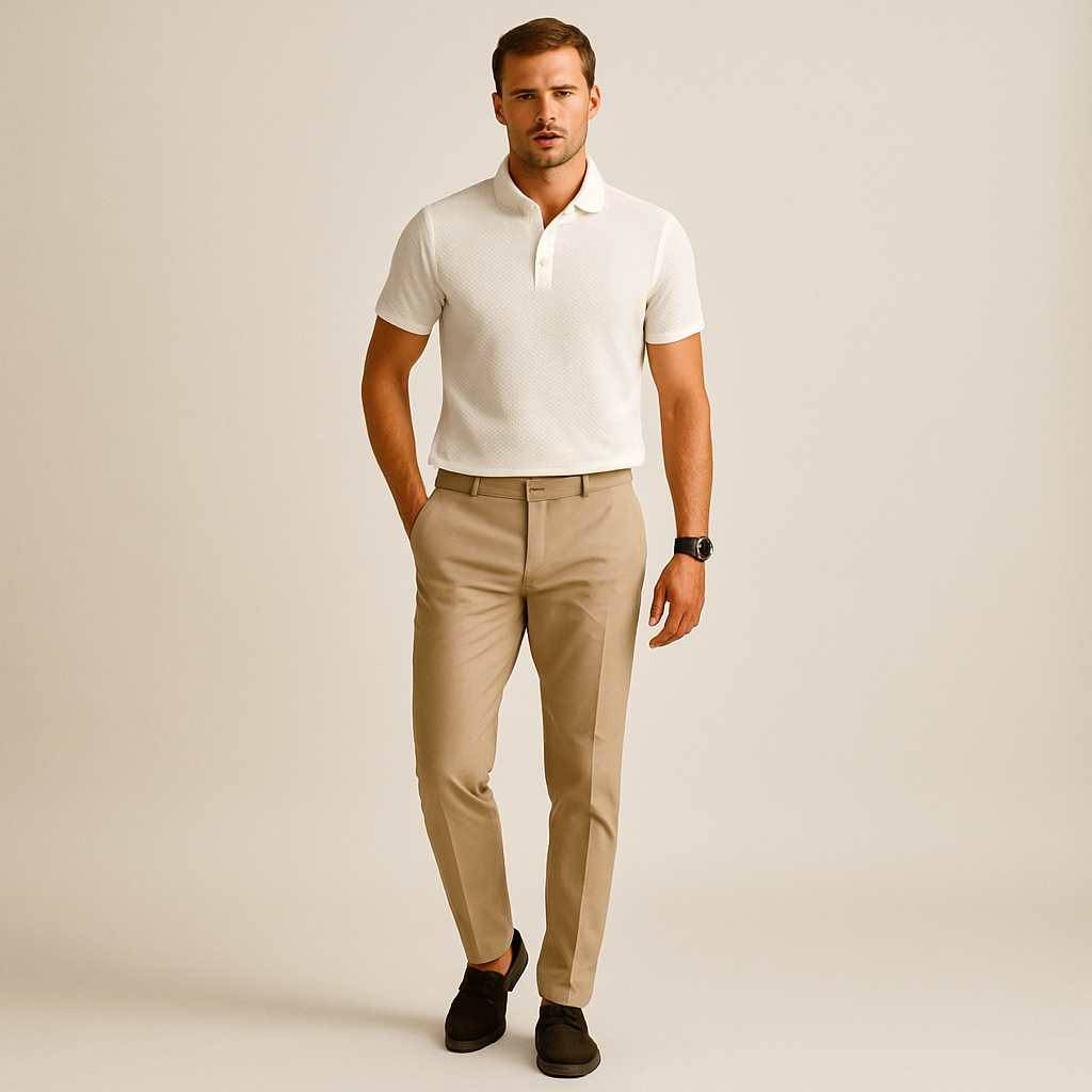 Polo en soie ultra fraîche (lot de 2 + montre offerte)