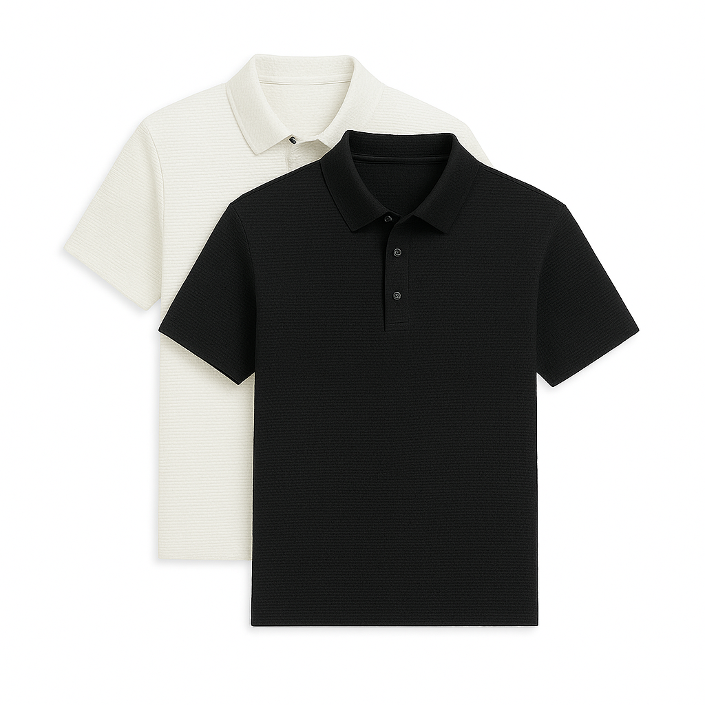 Polo en soie ultra fraîche (lot de 2 + montre offerte)