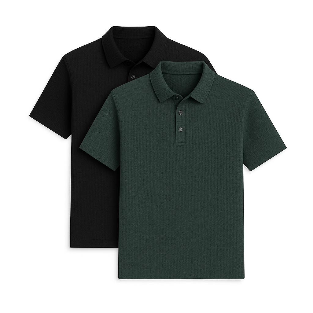 Polo en soie ultra fraîche (lot de 2 + montre offerte)