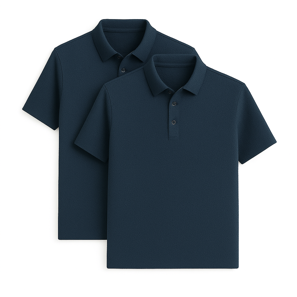 Polo en soie ultra fraîche (lot de 2 + montre offerte)