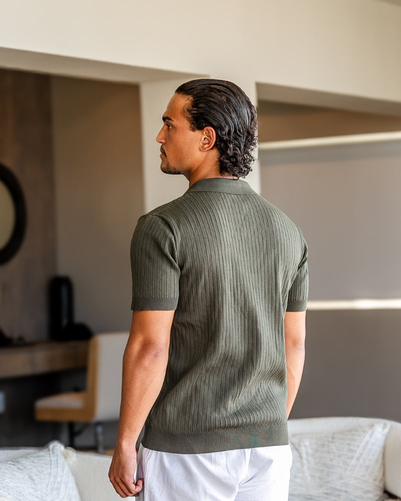Polo côtelé de qualité supérieure