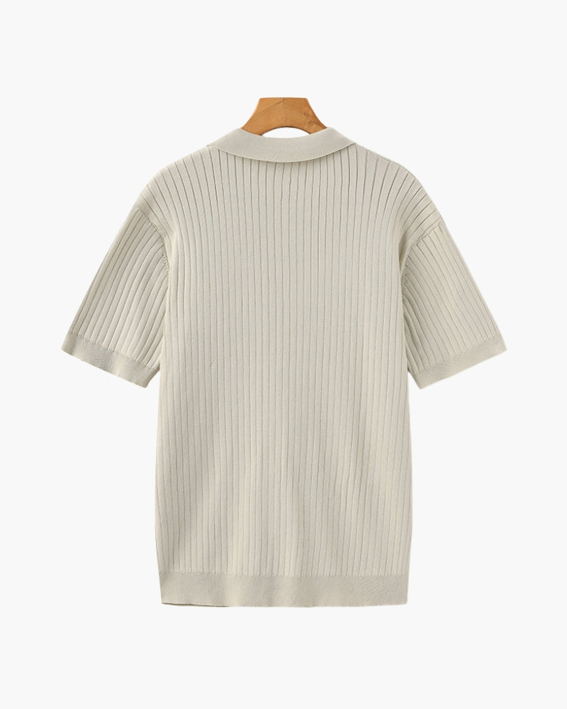 Polo côtelé de qualité supérieure