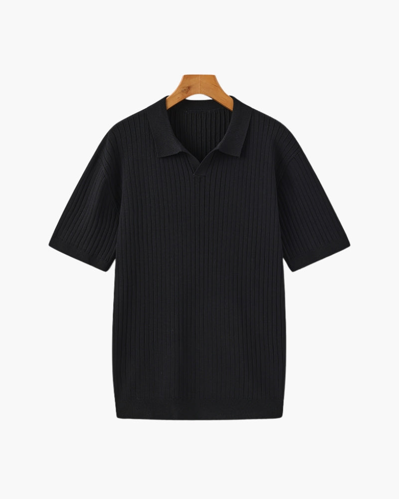 Polo côtelé de qualité supérieure