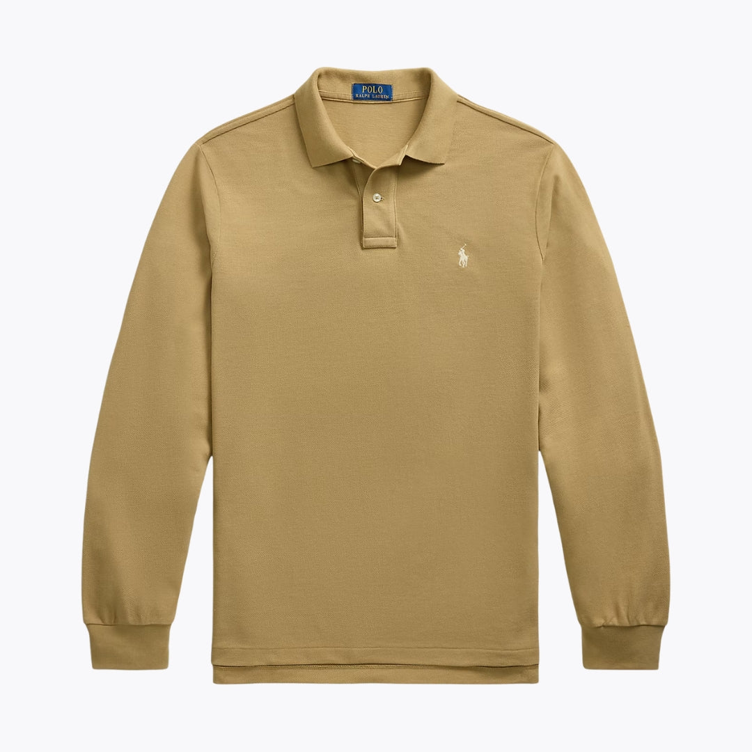 Polo à manches longues en maille RL