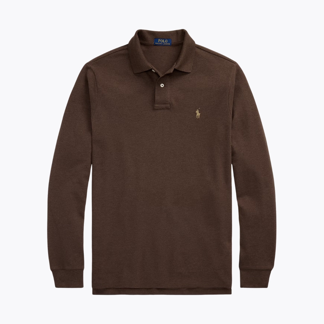Polo à manches longues en maille RL