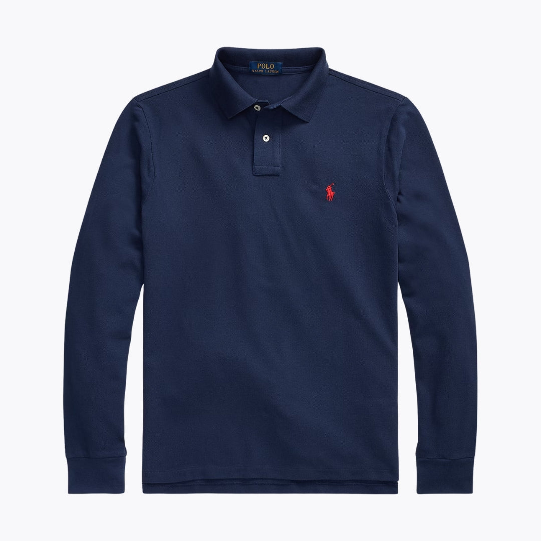 Polo à manches longues en maille RL