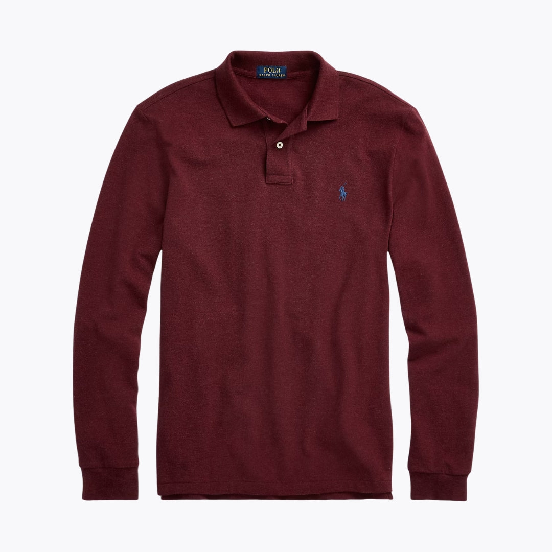 Polo à manches longues en maille RL