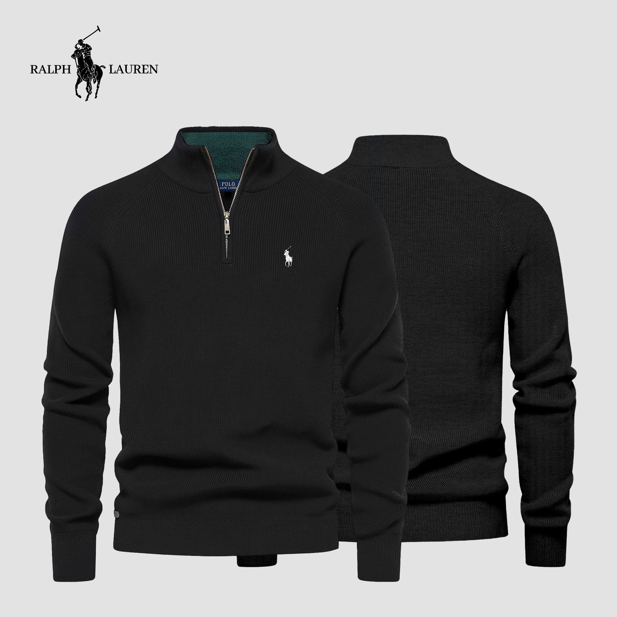Pull à col zippé R&L + Montre offerte