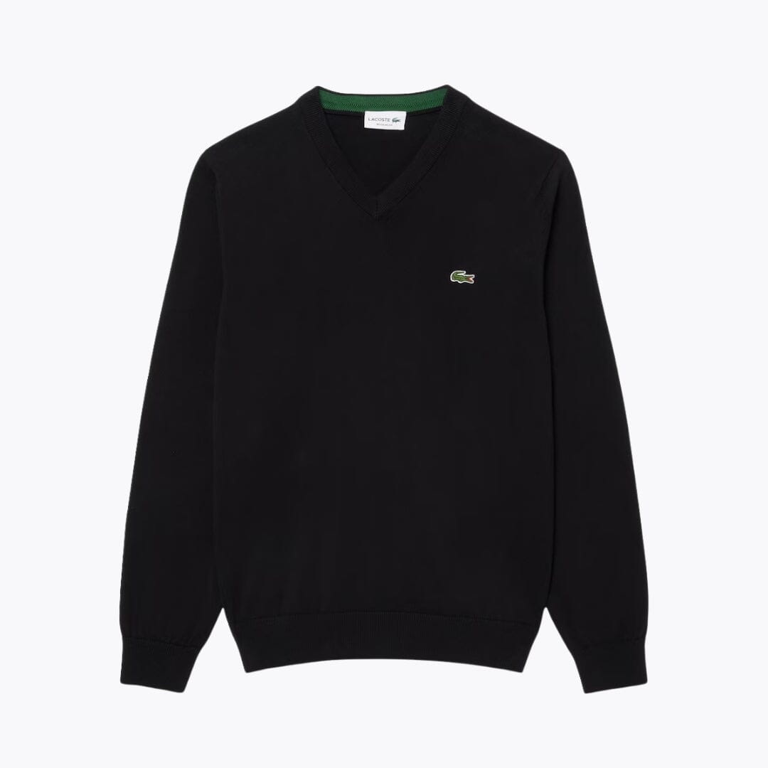 Pull LC Monochrome en coton à col en V