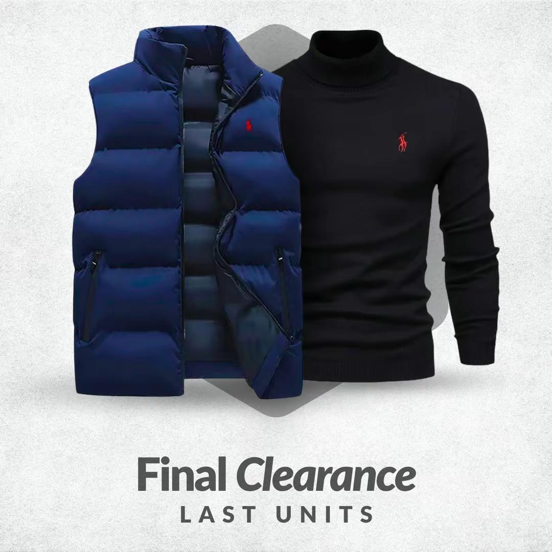 Gilet RL + Pull gratuit (DÉSTOCKAGE)