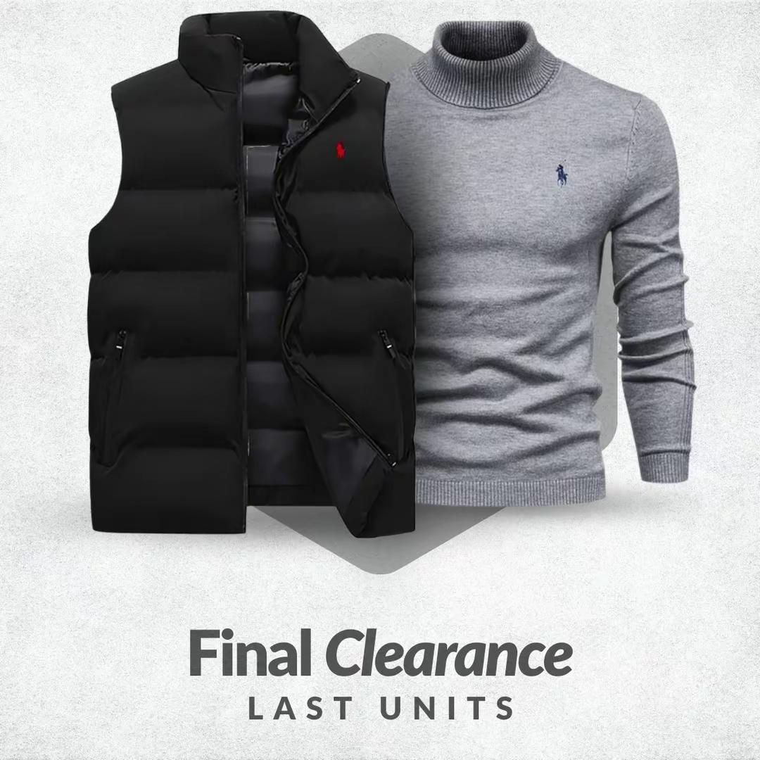 Gilet RL + Pull gratuit (DÉSTOCKAGE)