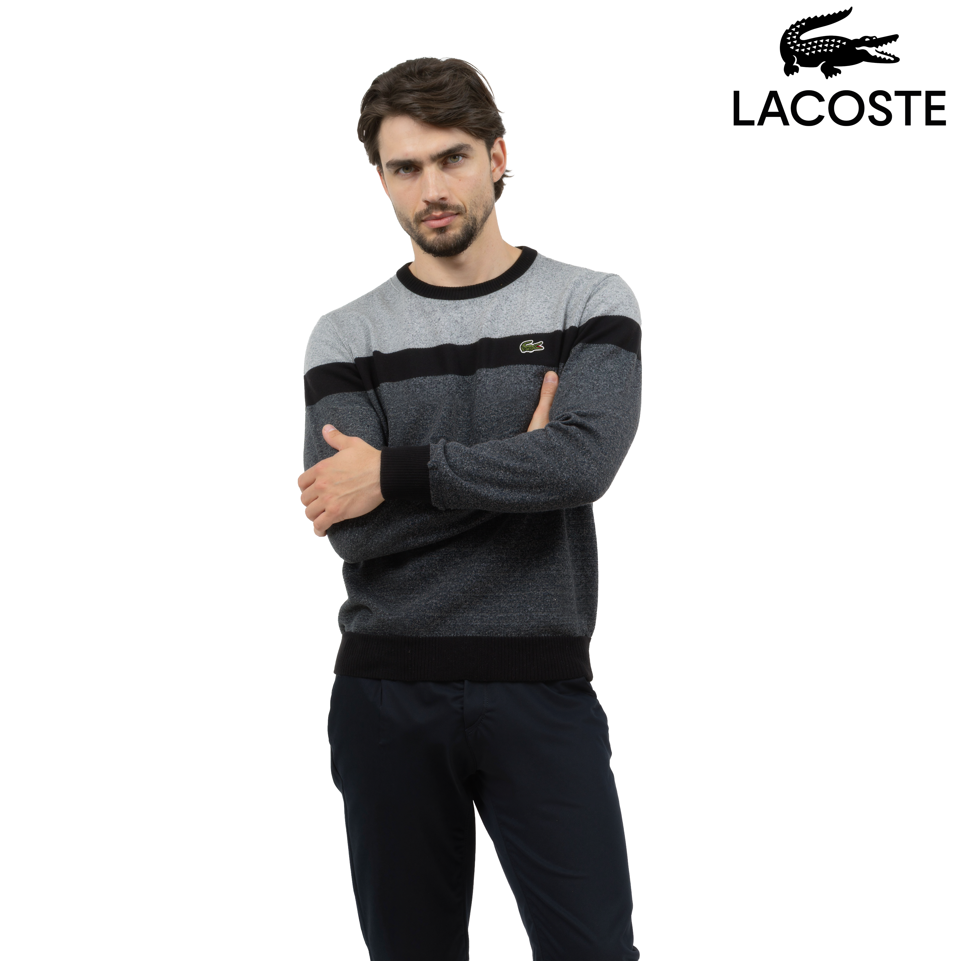 Chandail col rond en coton LC