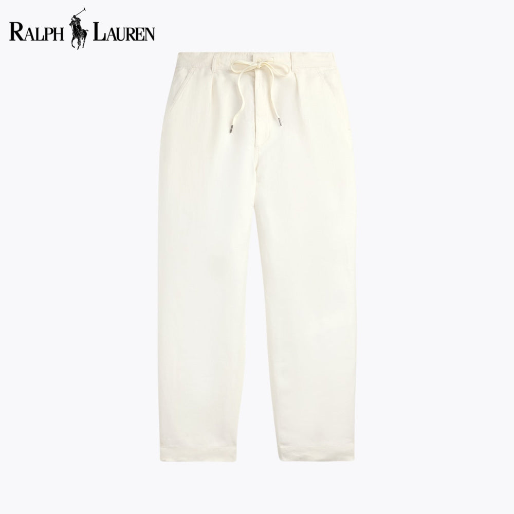Pantalon en lin plissé coupe décontractée RL Lateef