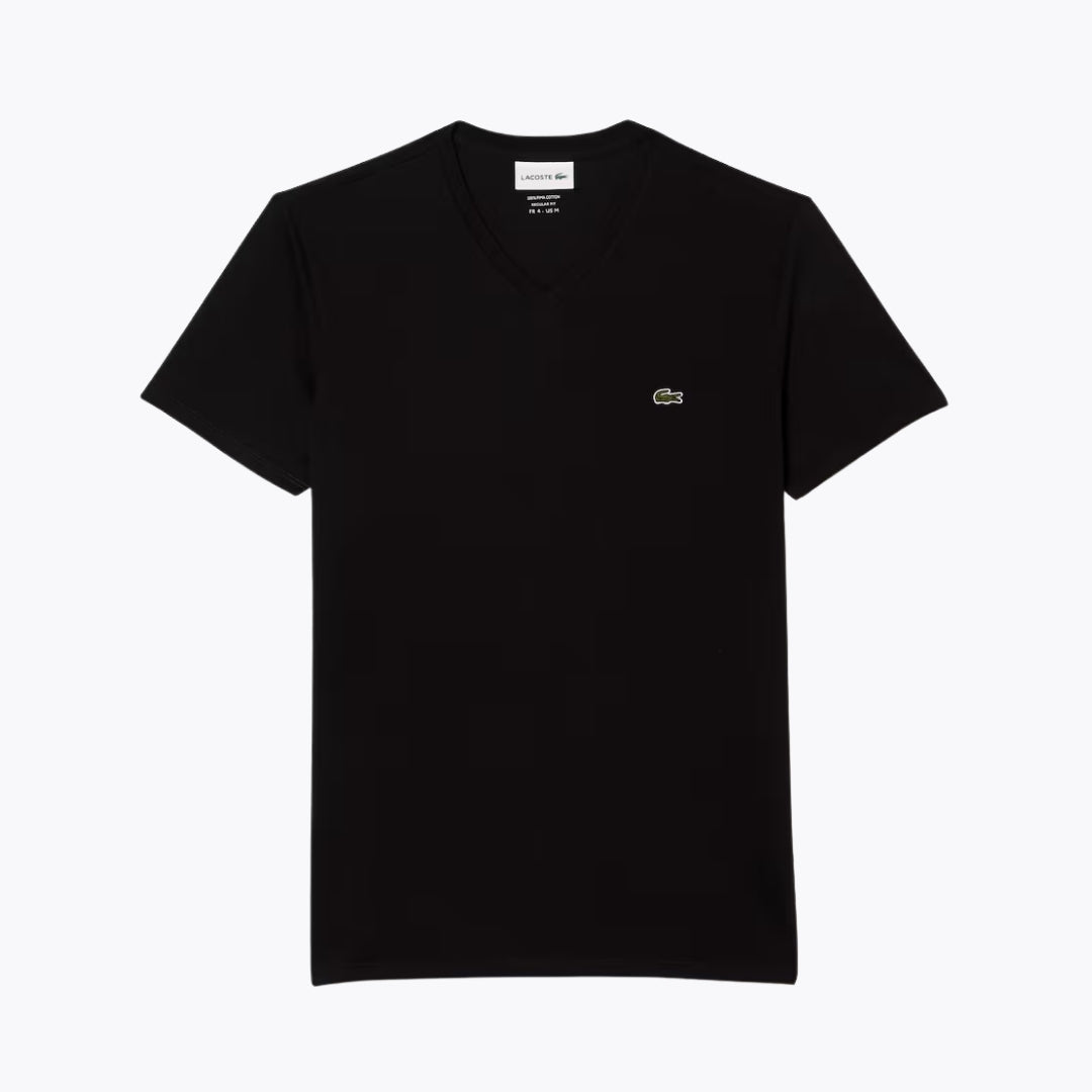 T-shirt léger en coton Pima à col en V LC