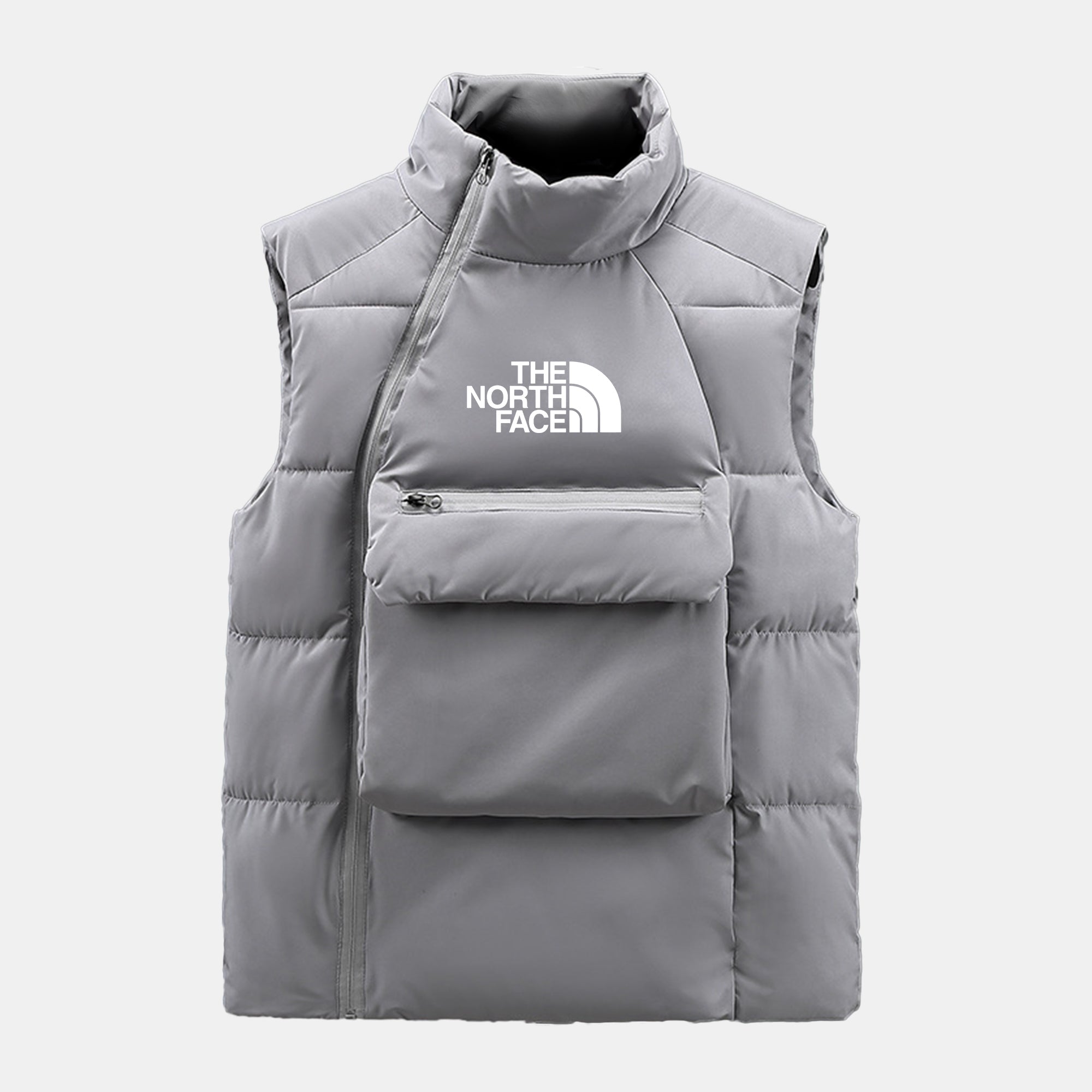 Pull en maille torsadée matelassée TNF en laine mélangée