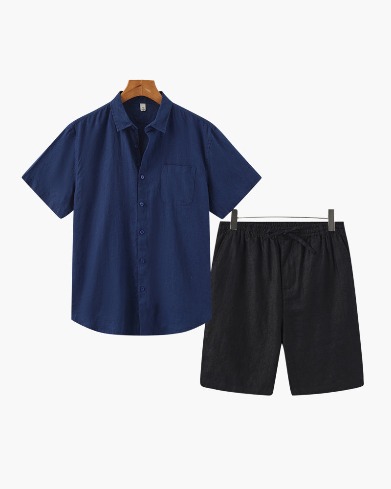 Ensemble en lin (short)