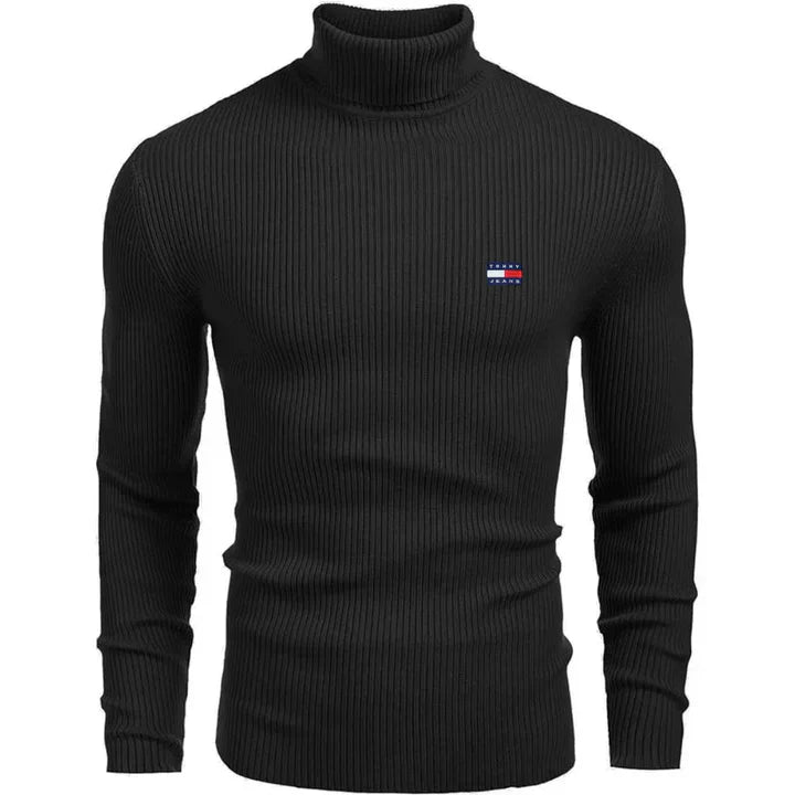 Pull classique à col roulé TH