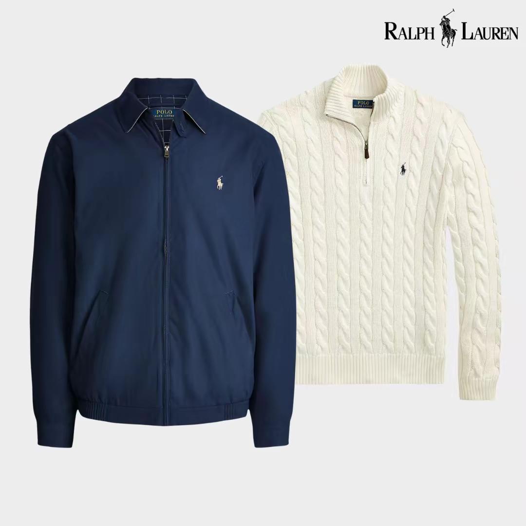 Ensemble R&L : Blouson aviateur + Pull à col zippé offert