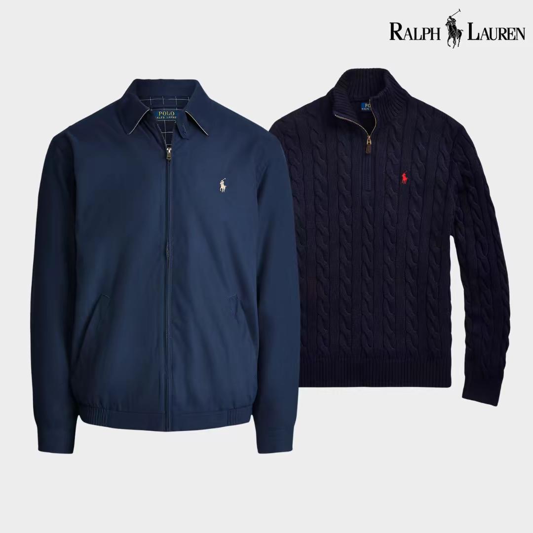 Ensemble R&L : Blouson aviateur + Pull à col zippé offert