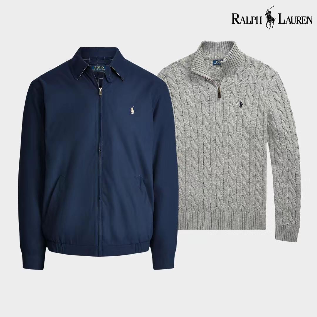 Ensemble R&L : Blouson aviateur + Pull à col zippé offert