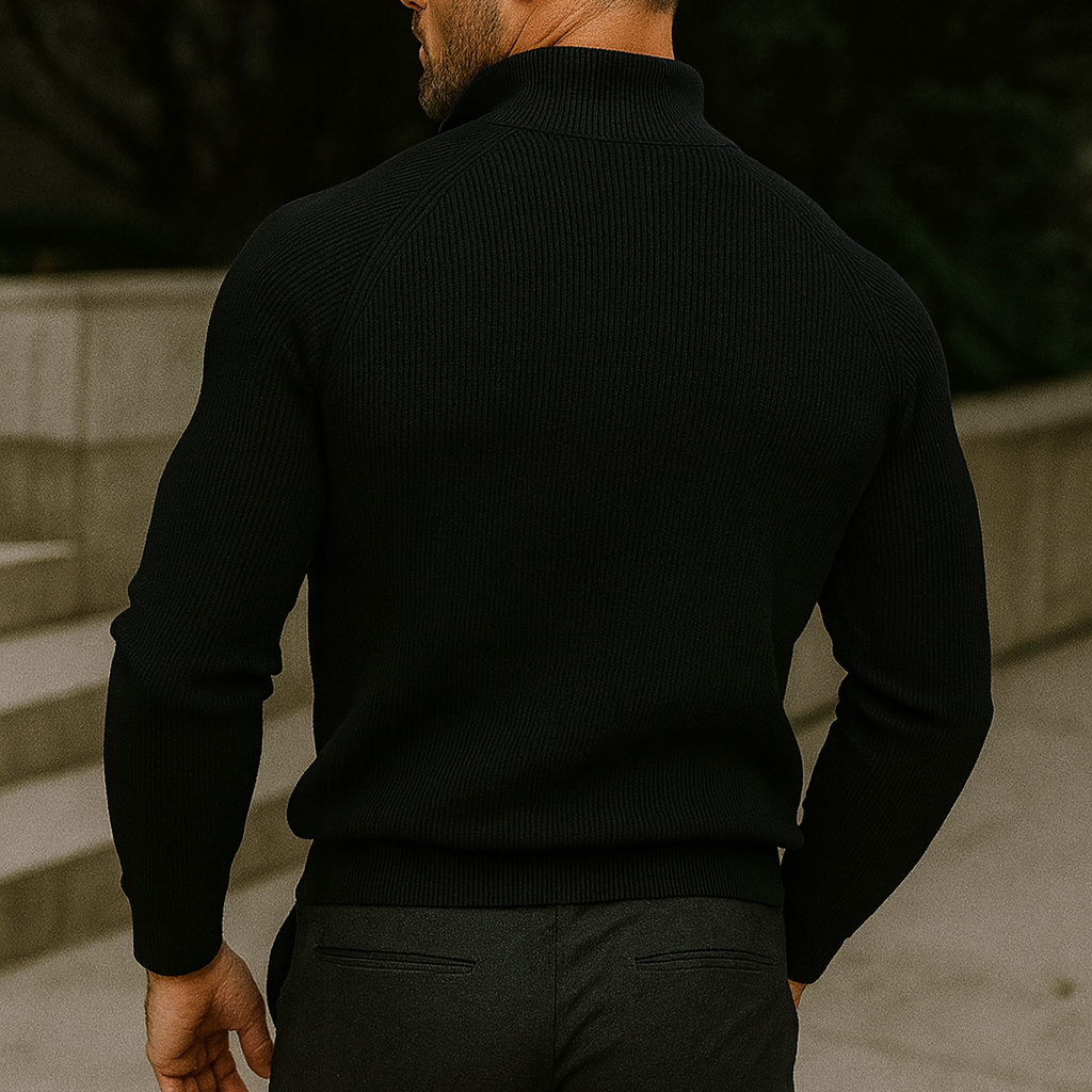 Pull à col zippé R&L + Montre offerte