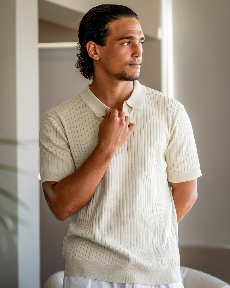 Polo côtelé de qualité supérieure
