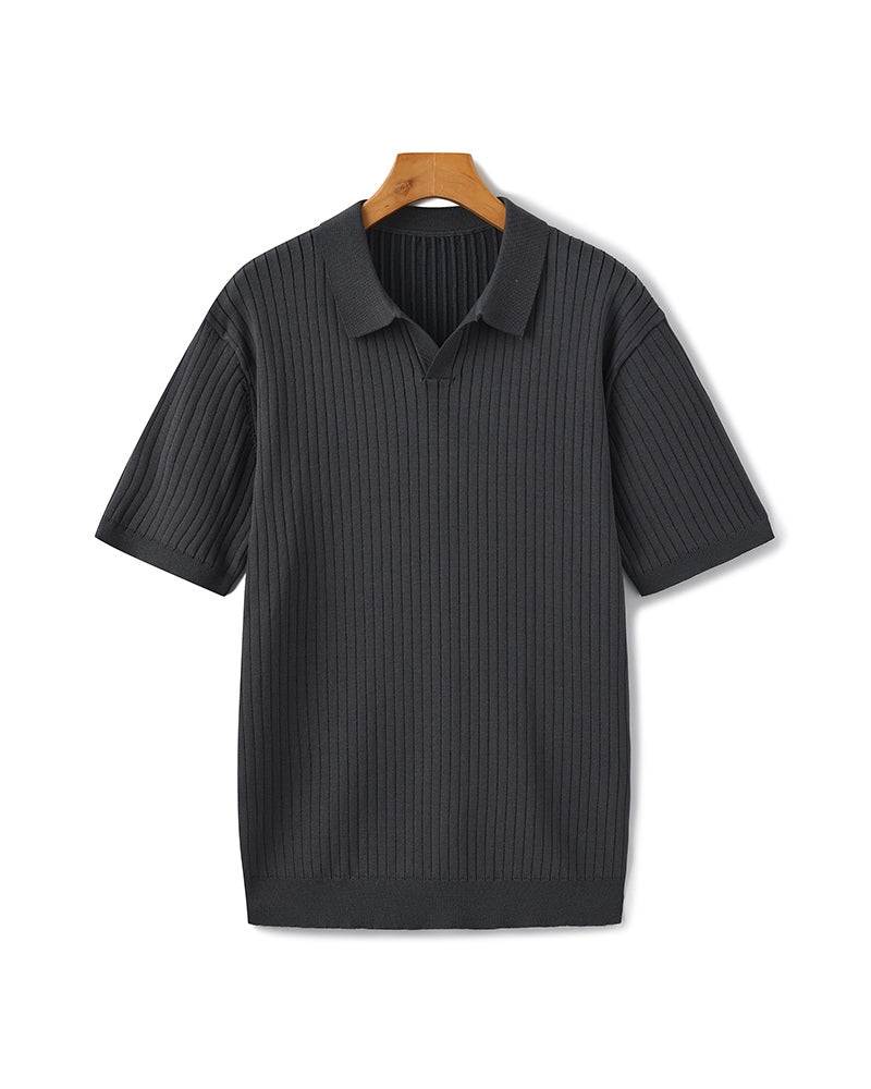 Polo côtelé de qualité supérieure