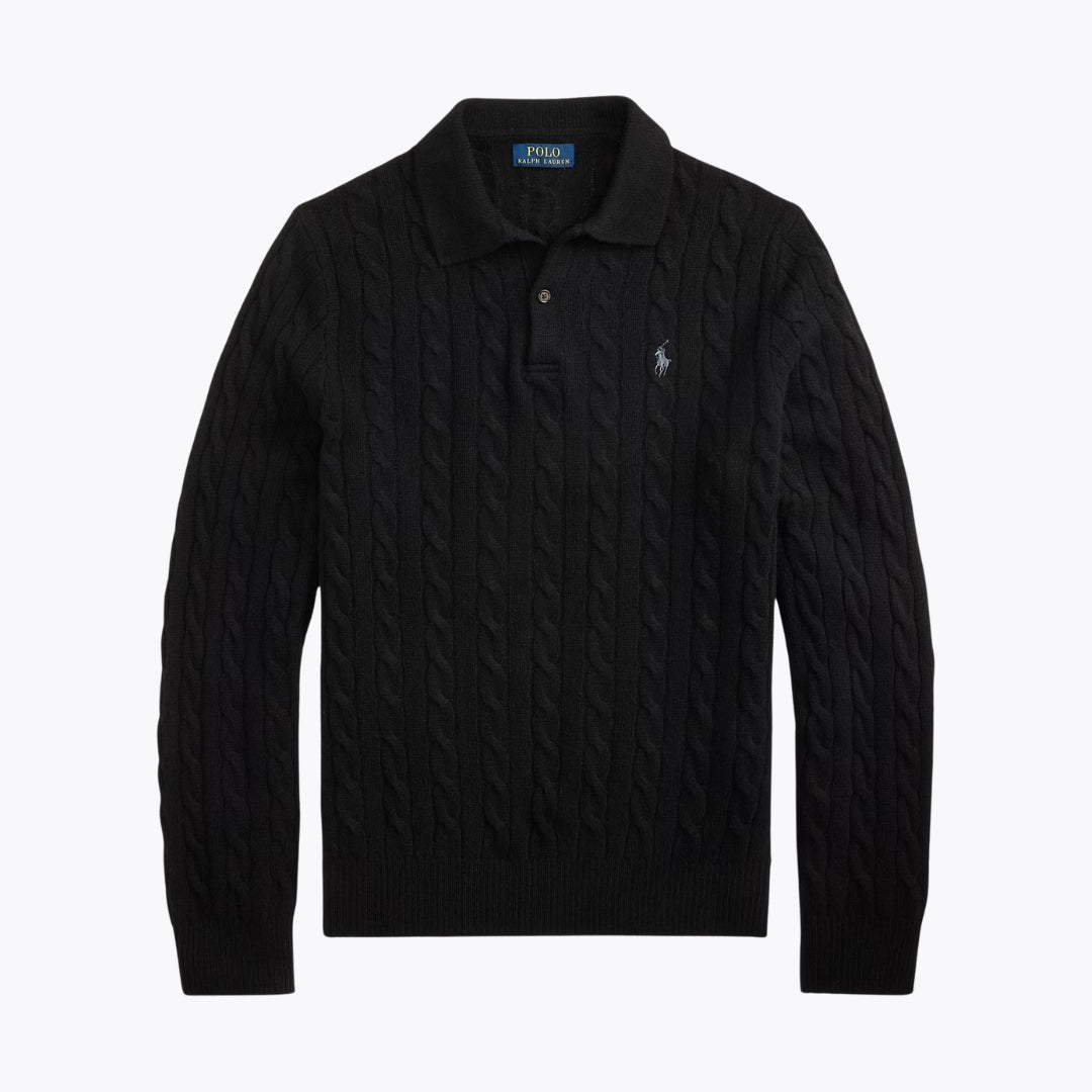 Pull en laine et cachemire RL à torsades