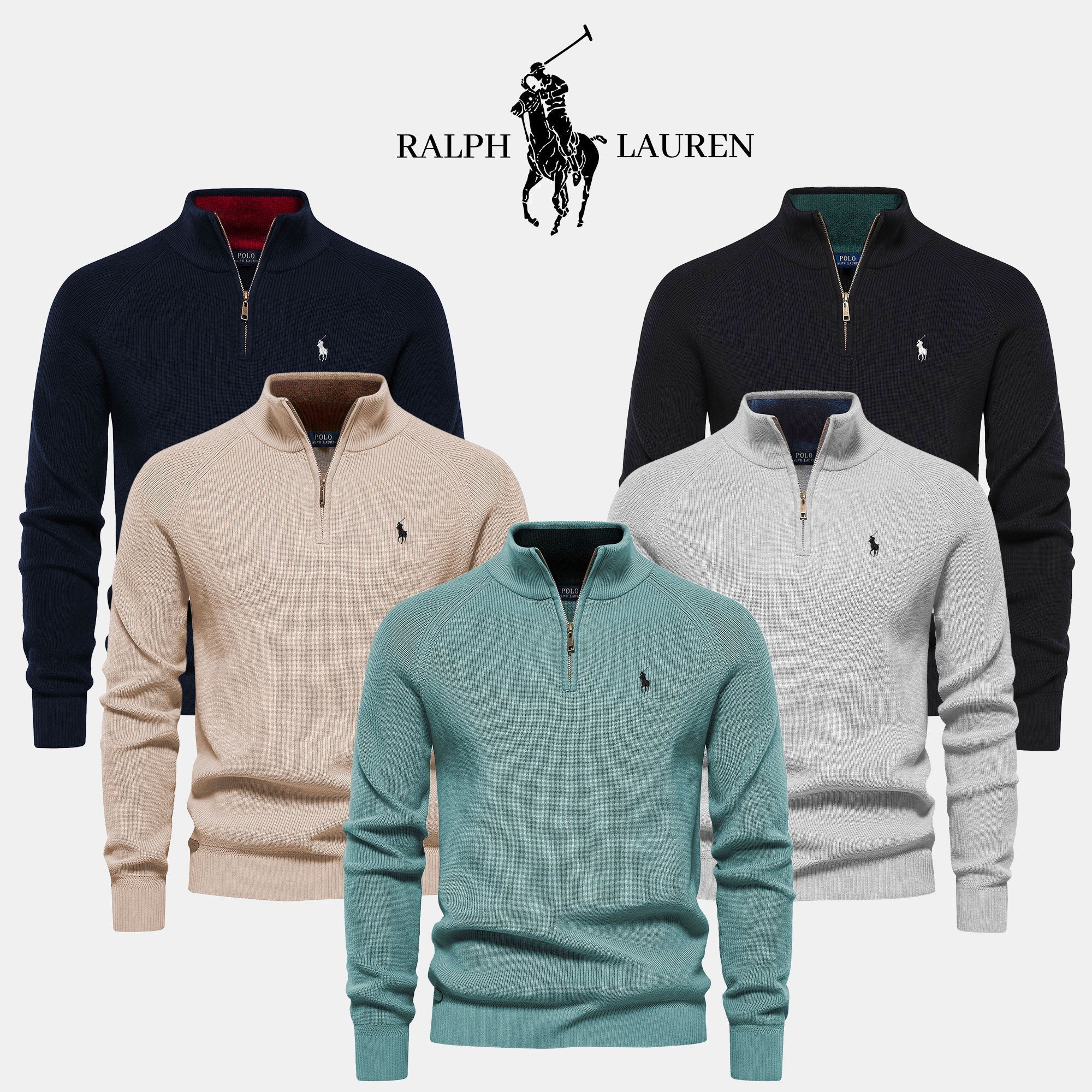 Pull RL à col zippé (DÉSTOCKAGE)