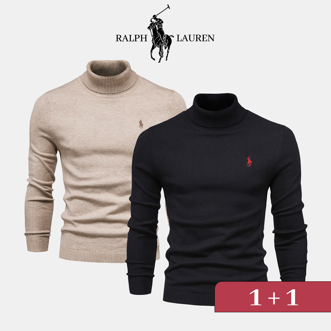 Pull à col roulé RL 1+1 (DÉSTOCKAGE)