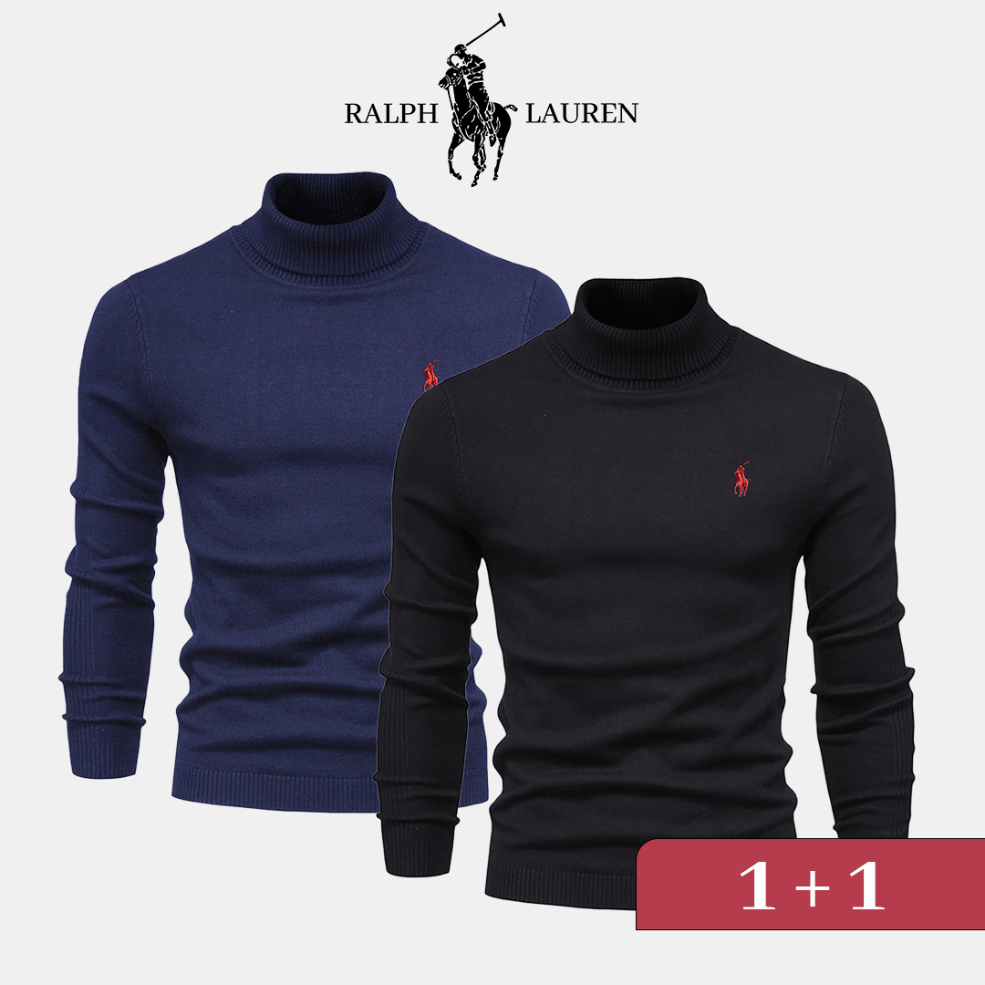 Pull à col roulé RL 1+1 (DÉSTOCKAGE)