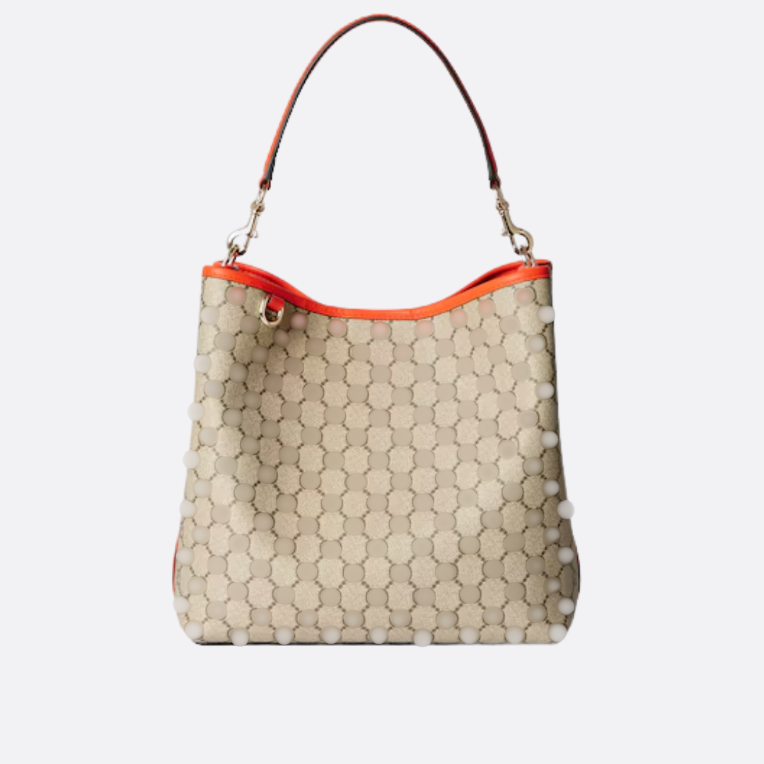 MEDIUM BUCKET BAG WITH GG EMBLEM
