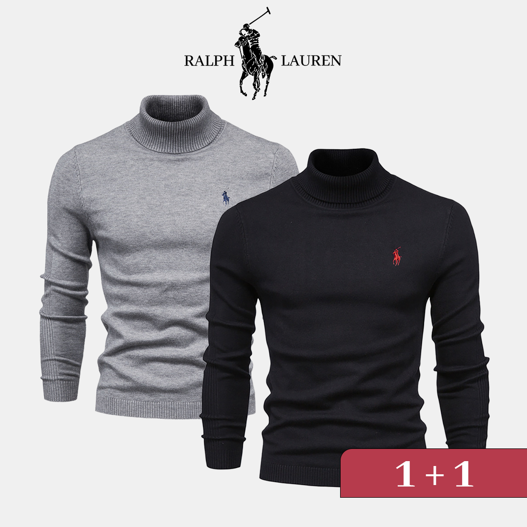 Pull à col roulé RL 1+1 (DÉSTOCKAGE)