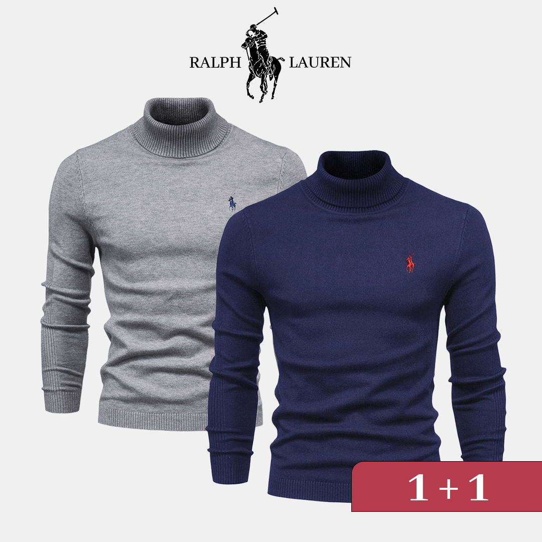 Pull à col roulé RL 1+1 (DÉSTOCKAGE)
