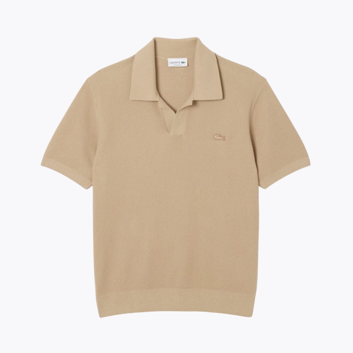 Pull polo ouvert en mélange de coton LC