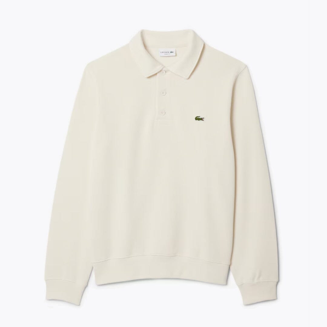 Sweat-shirt à col polo en coton côtelé LC