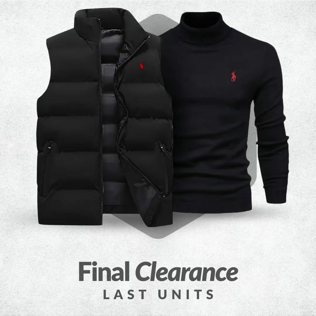 Gilet RL + Pull gratuit (DÉSTOCKAGE)