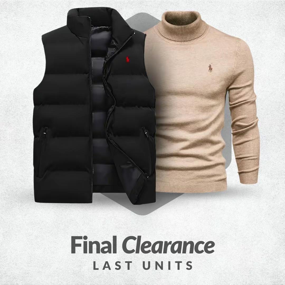 Gilet RL + Pull gratuit (DÉSTOCKAGE)
