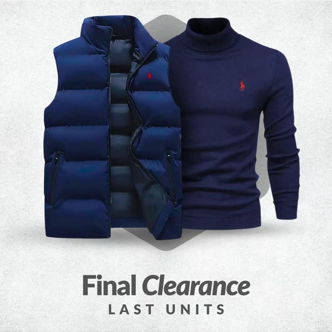Gilet RL + Pull gratuit (DÉSTOCKAGE)