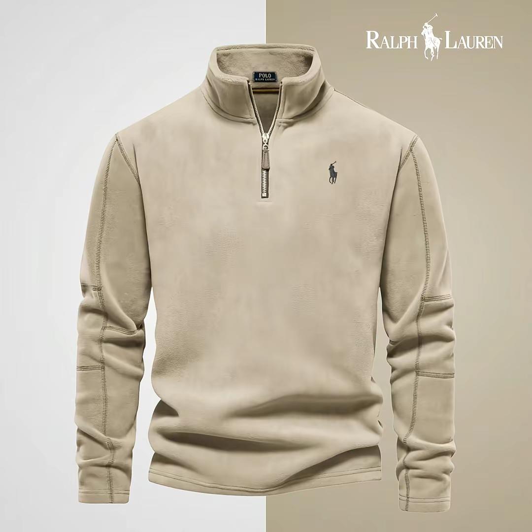Pull en laine tricotée à torsades RL Prestige