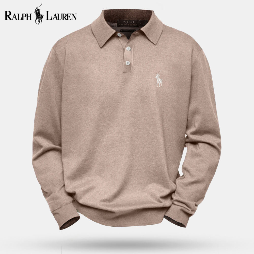 Pull en laine tricotée à torsades RL
