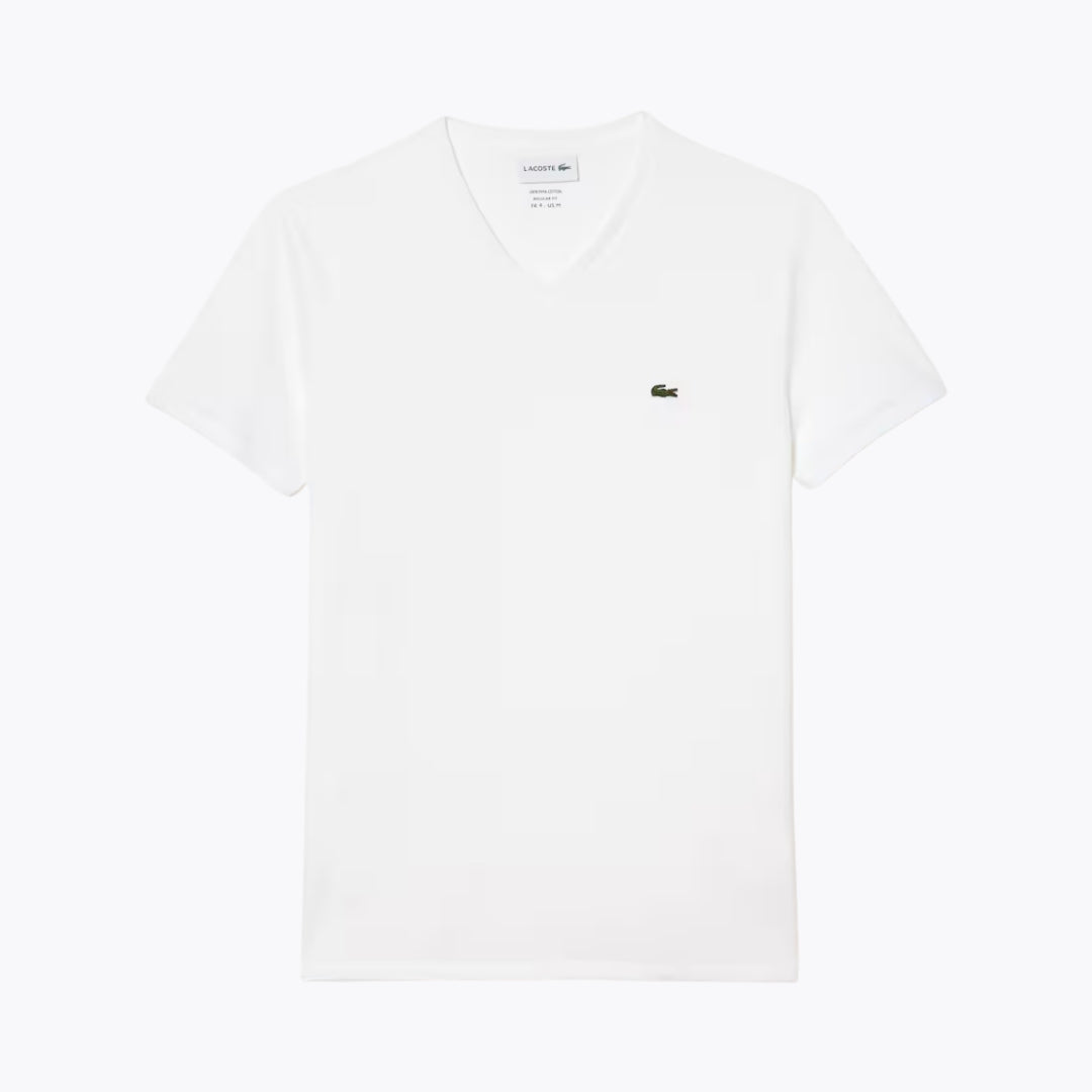 T-shirt léger en coton Pima à col en V LC