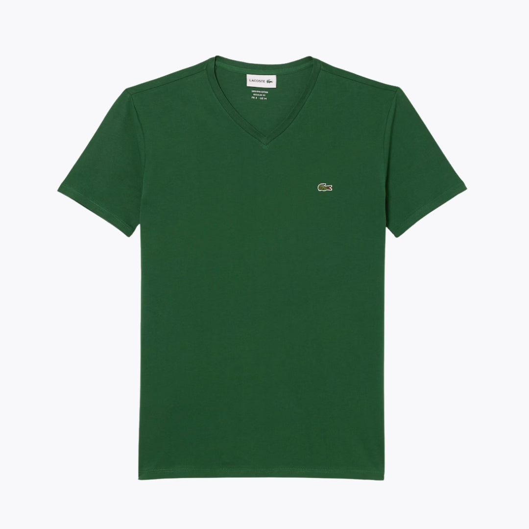 T-shirt léger en coton Pima à col en V LC